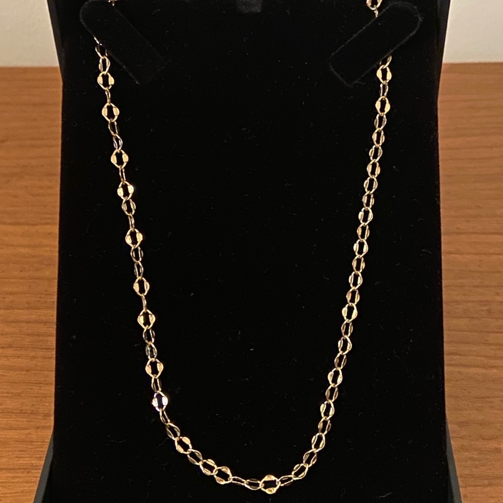 18” authentic real gold necklace